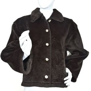 Laissez Faire Old Style Faux Fur Short Jacket